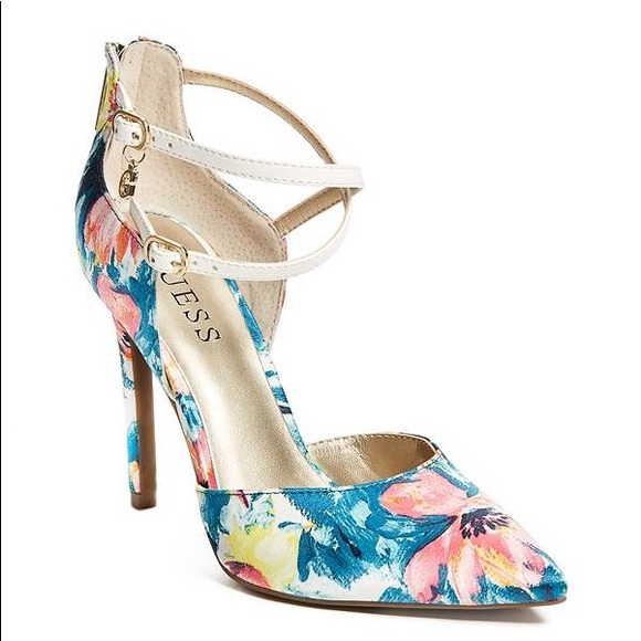 Guess Shoes - New GUESS LOUDON FLORAL PUMPS sz 8.5